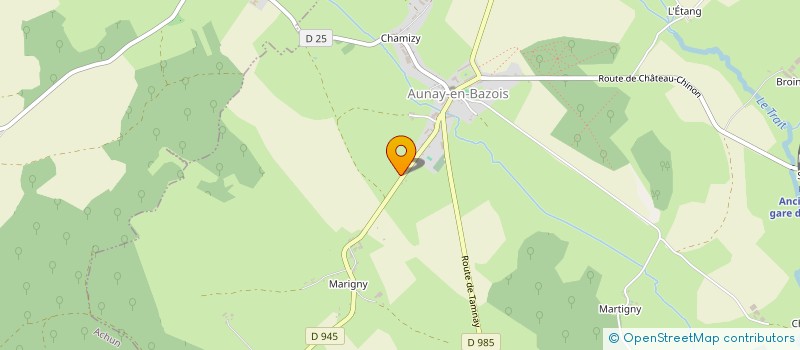 localisation de l'entreprise LAUZANNE EDITH ET THERESE  AUNAY-EN-BAZOIS