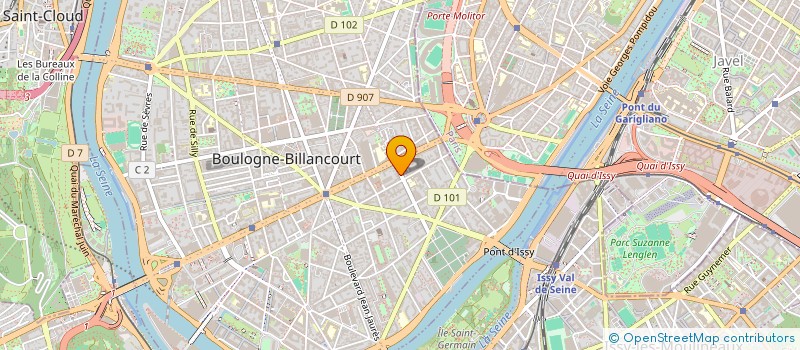 localisation de l'entreprise LAUZANNE92 à BOULOGNE-BILLANCOURT