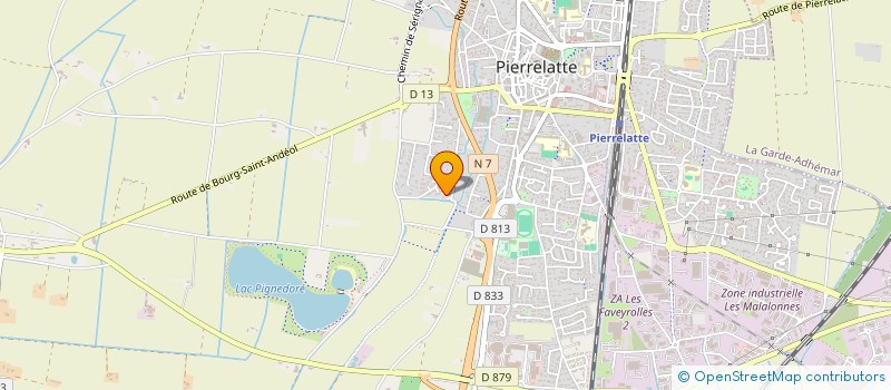 localisation de l'entreprise LAUZE AURELIE-HUGUIER GAEL  PIERRELATTE