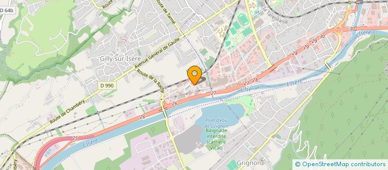 localisation de l'entreprise LAUZES ET PIERRES  GILLY-SUR-ISERE