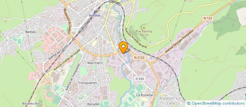 localisation de l'entreprise LAUZET PARTICIPATIONS à AURILLAC