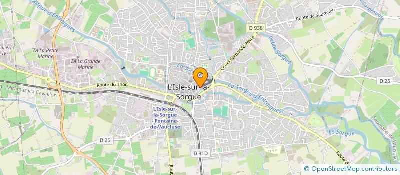 localisation de l'entreprise LAUZETTE  L'ISLE-SUR-LA-SORGUE