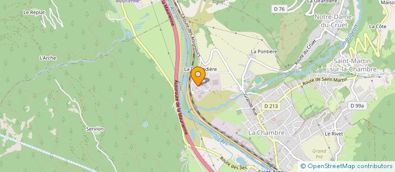 localisation de l'entreprise LAUZIERE CONSTRUCTEUR  LA CHAMBRE