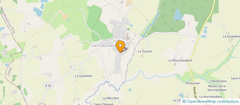 localisation de l'entreprise LAUZON à MONTREVAULT-SUR-EVRE