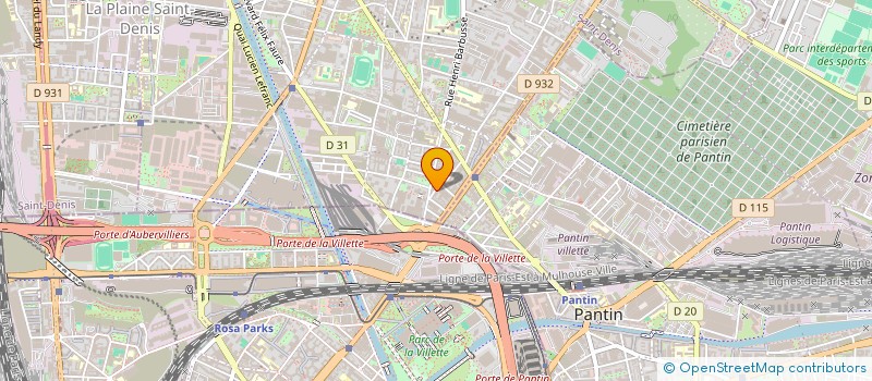 localisation de l'entreprise LAV à AUBERVILLIERS