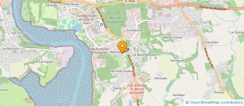 localisation de l'entreprise LAV AUTO 29 à QUIMPER