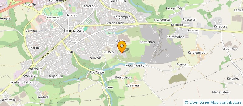 localisation de l'entreprise LAV'AUTO  GUIPAVAS