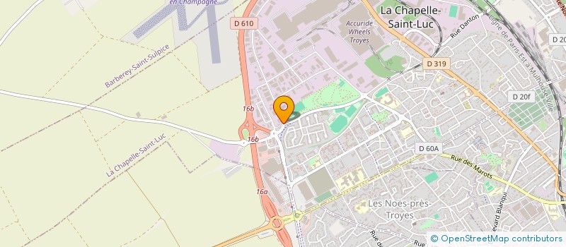 localisation de l'entreprise LAV'AUTO à LA CHAPELLE-SAINT-LUC