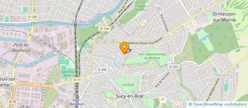 localisation de l'entreprise LAV'AUTO CESSON à SUCY-EN-BRIE