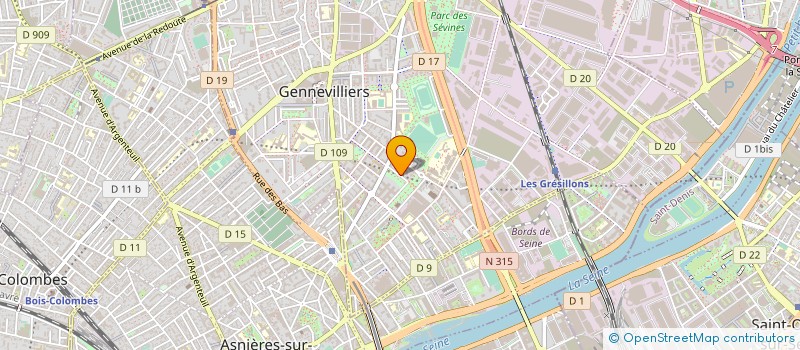 localisation de l'entreprise LAV'AUTO MANO à GENNEVILLIERS