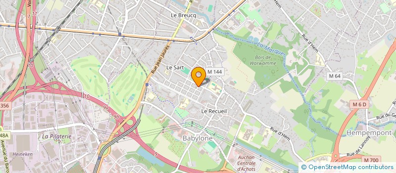 localisation de l'entreprise LAV'BABYLONE à VILLENEUVE-D'ASCQ