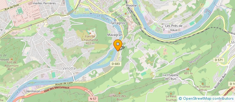 localisation de l'entreprise LAV BLANC PRESSING ALPHA à BESANCON