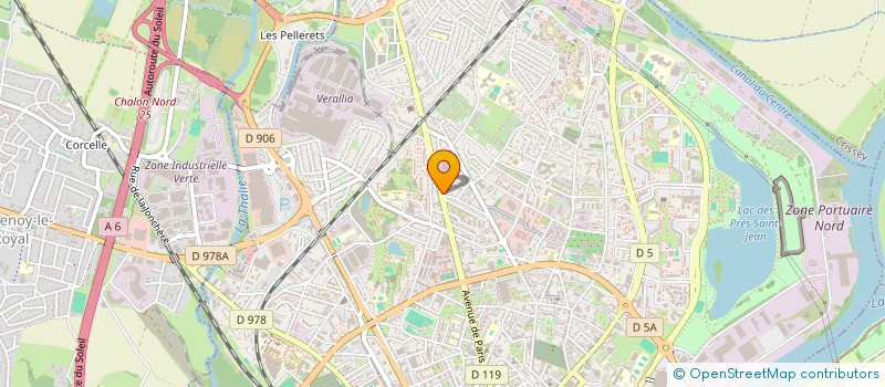 localisation de l'entreprise LAV'CLAIR à CHALON-SUR-SAONE