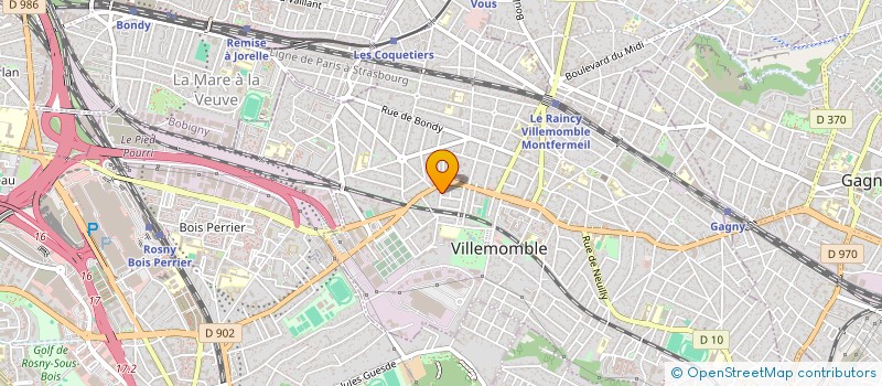localisation de l'entreprise LAV'EXPRESS à VILLEMOMBLE