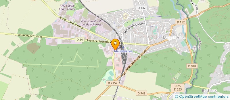 localisation de l'entreprise LAV'INDUS 28 à LE MALESHERBOIS