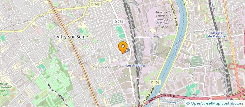 localisation de l'entreprise LAV'ME à VITRY-SUR-SEINE