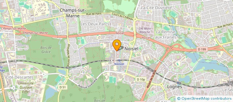 localisation de l'entreprise LAV'O'CLUB à NOISIEL