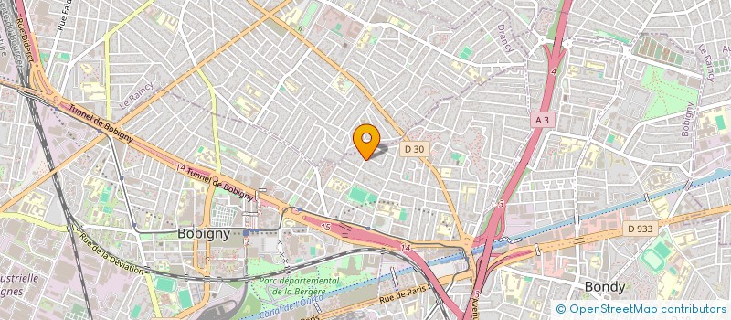 localisation de l'entreprise LAV'OSPORT à BOBIGNY