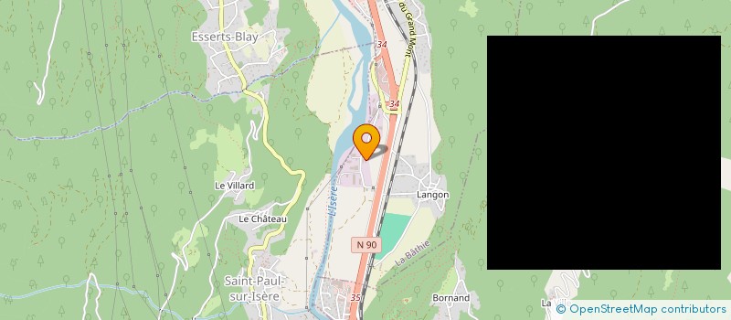 localisation de l'entreprise LAV'PRESS  LA BATHIE