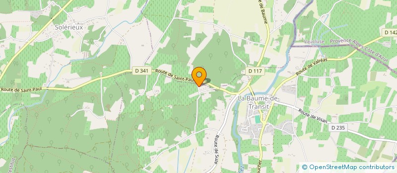 localisation de l'entreprise LAV'TECHNIC  LA BAUME-DE-TRANSIT