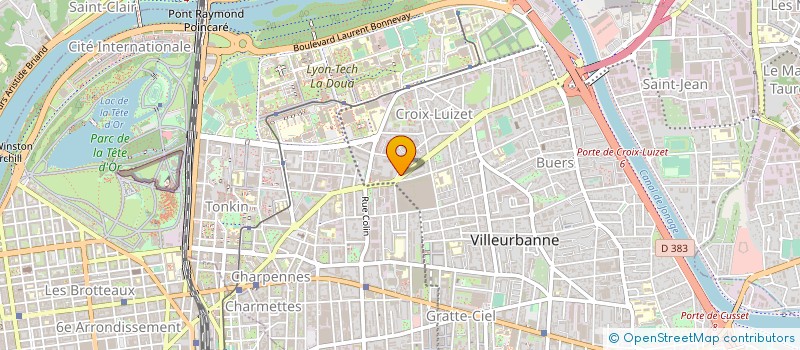 localisation de l'entreprise LAV TOP + à VILLEURBANNE