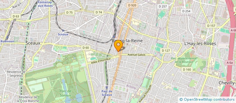 localisation de l'entreprise LAV'TOUT BLANC à BOURG-LA-REINE