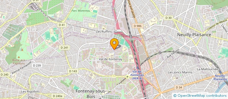 localisation de l'entreprise LAV'VAL  FONTENAY-SOUS-BOIS