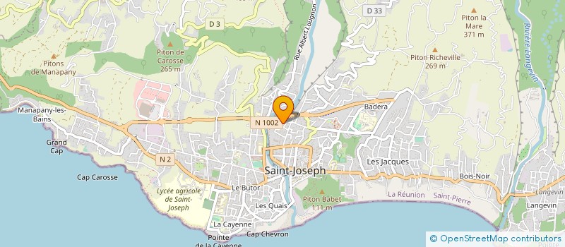 localisation de l'entreprise LAVA RUN à SAINT-JOSEPH