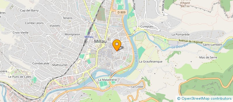 localisation de l'entreprise LAVABRE-CADET GANTS à MILLAU