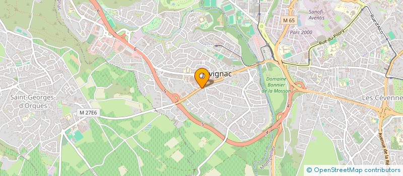 localisation de l'entreprise LAVADEL à JUVIGNAC