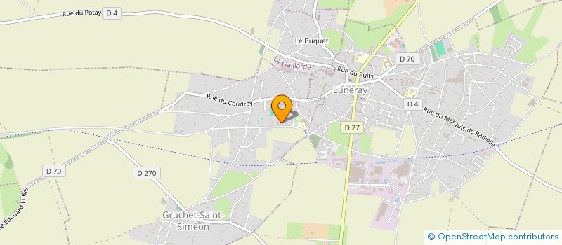 localisation de l'entreprise LAVAGE AUTO DES GRANDS MARAIS, PAR ABREVIATION LAGM  GRUCHET-SAINT-SIMEON