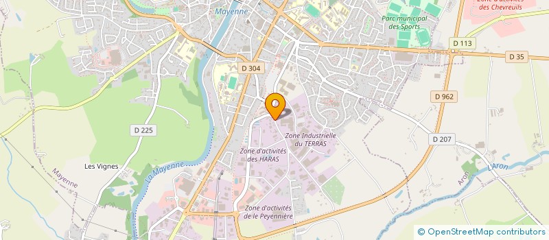 localisation de l'entreprise LAVAGE AUTO MAYENNE à MAYENNE