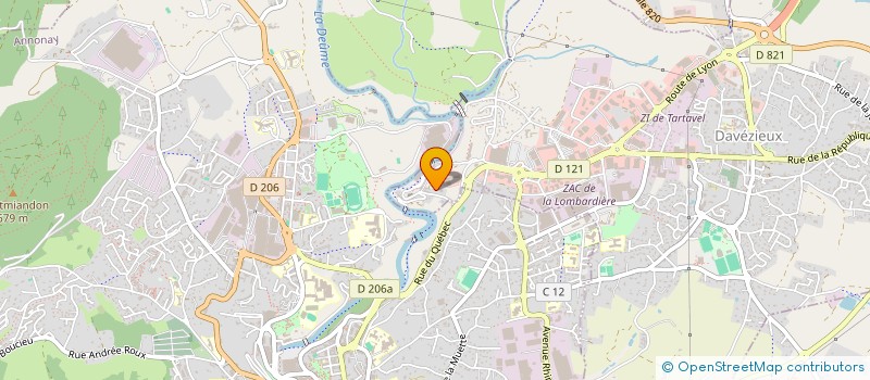 localisation de l'entreprise LAVAGE AUTO SELF à DAVEZIEUX