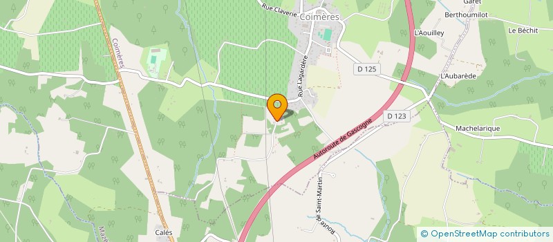 localisation de l'entreprise LAVAGE BAZADAIS  COIMERES