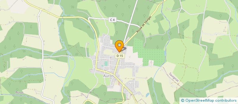 localisation de l'entreprise LAVAGE CADAUJACAIS  AUROS