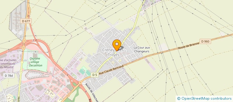 localisation de l'entreprise LAVAGE CHAPELAIN à CRENEY-PRES-TROYES