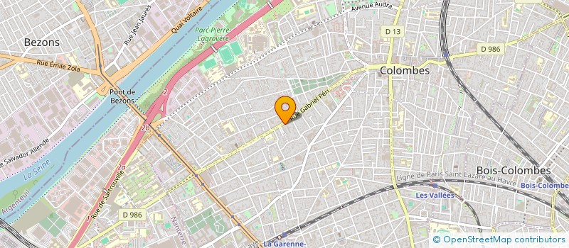 localisation de l'entreprise LAVAGE EXPRESS à COLOMBES