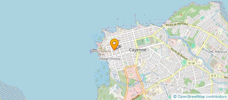 localisation de l'entreprise LAVAGE EXPRESS GUYANE  CAYENNE