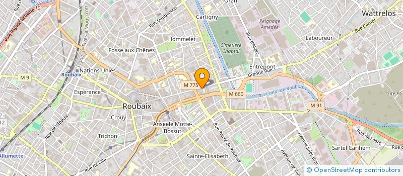 localisation de l'entreprise LAVAGE MO'BIL  ROUBAIX