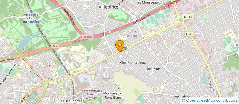 localisation de l'entreprise LAVAGE PLUS à VILLEPINTE