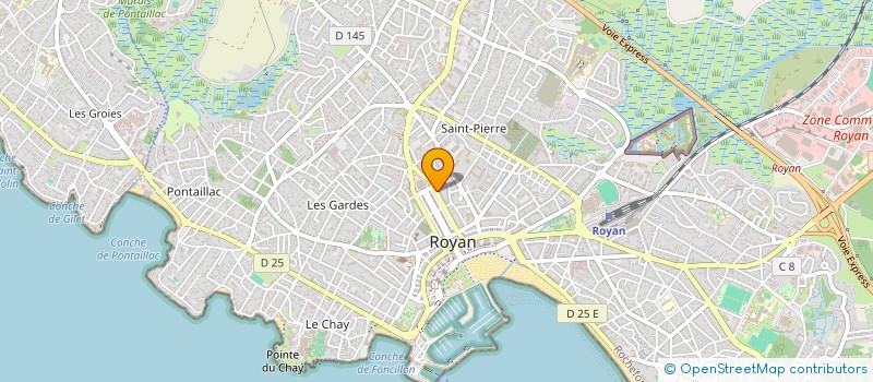 localisation de l'entreprise LAVAGE REPASSAGE SERVICE à ROYAN
