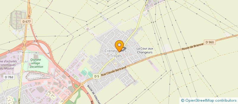 localisation de l'entreprise LAVAGE SANCEEN à CRENEY-PRES-TROYES