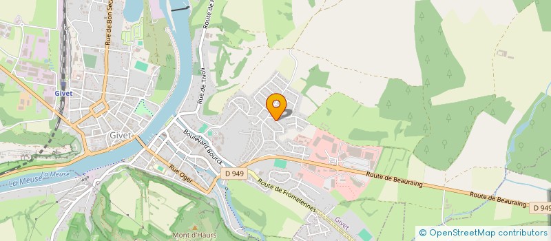 localisation de l'entreprise LAVAGIV à GIVET