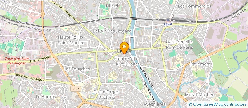 localisation de l'entreprise LAVAKJFIOPTIMAX à LAVAL