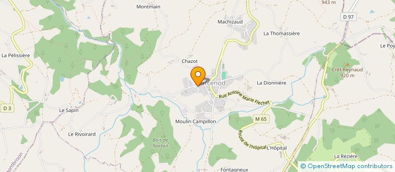 localisation de l'entreprise LAVAL  MARCENOD