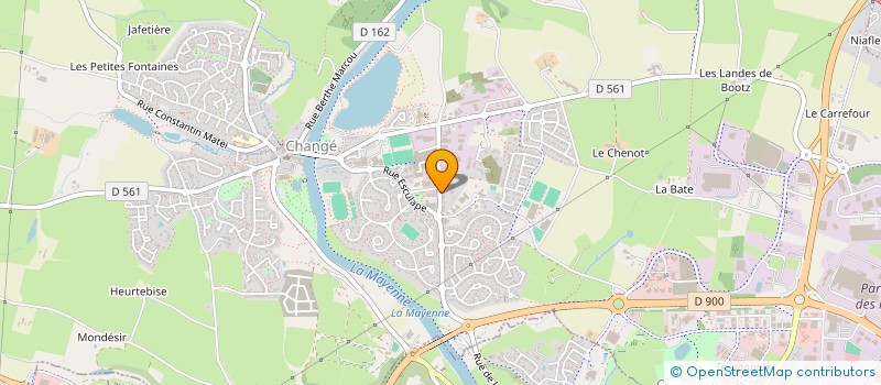 localisation de l'entreprise LAVAL AUTO 53  CHANGE