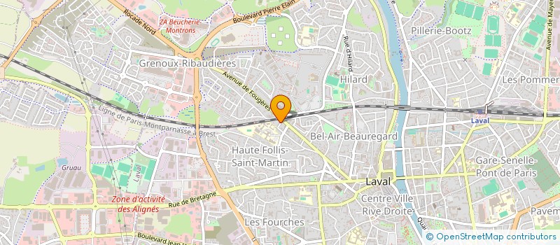 localisation de l'entreprise LAVAL AVA FUTSAL  CHANGE