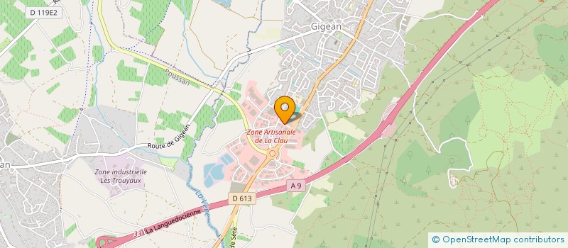 localisation de l'entreprise LAVAL CARROSSERIE  GIGEAN