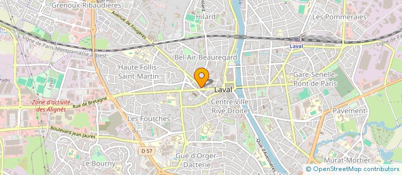 localisation de l'entreprise LAVAL COIFFURE à LAVAL
