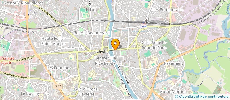 localisation de l'entreprise LAVAL-OPTIQUE à LAVAL